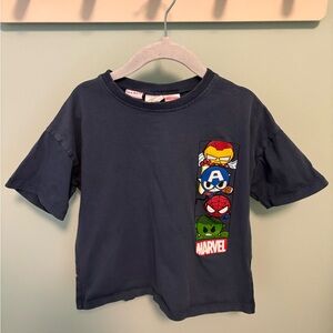 Zara Marvel Kids Dark Blue Superhero Tee